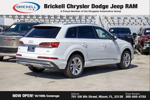 Glacier White Metallic 2021 Audi Q7 55 Premium Plus