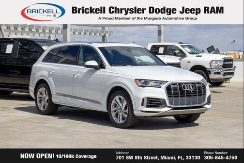 Glacier White Metallic 2021 Audi Q7 55 Premium Plus