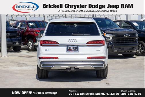 Glacier White Metallic 2021 Audi Q7 55 Premium Plus