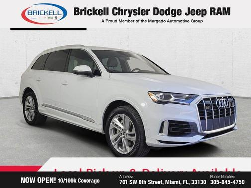 Glacier White Metallic 2021 Audi Q7 55 Premium Plus