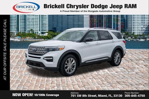 OXFORD WHITE 2022 Ford Explorer Limited