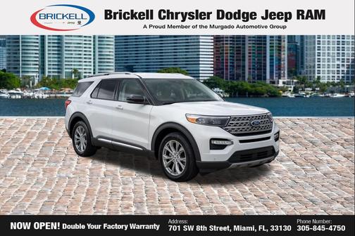 OXFORD WHITE 2022 Ford Explorer Limited