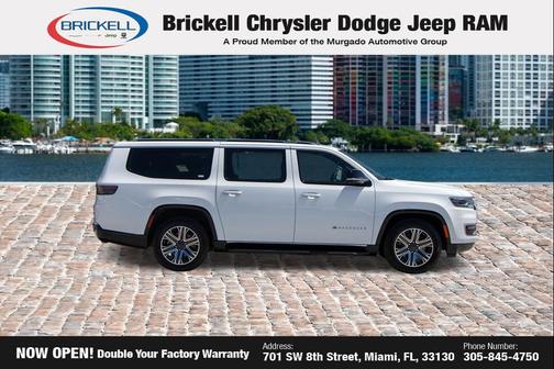 Bright White Clearcoat 2024 Jeep Wagoneer L Series II 4x4