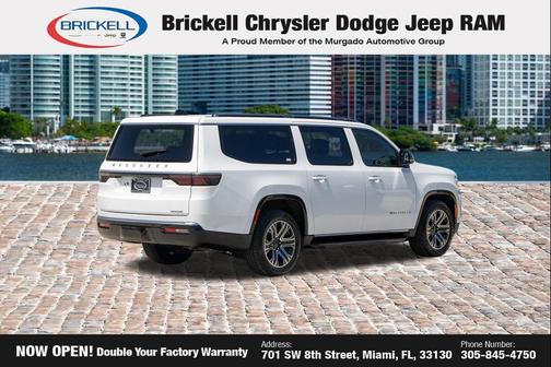 Bright White Clearcoat 2024 Jeep Wagoneer L Series II 4x4