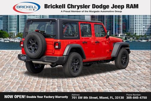 Firecracker Red Clearcoat 2026 Jeep Wrangler Sport