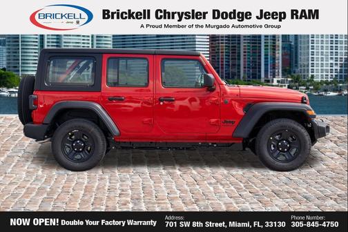 Firecracker Red Clearcoat 2026 Jeep Wrangler Sport