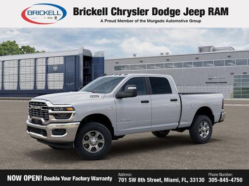 Bright White Clearcoat 2026 RAM 2500 Big Horn Crew Cab 4x4 6'4' Box