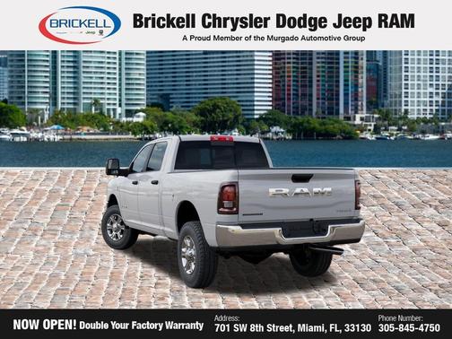 Bright White Clearcoat 2026 RAM 2500 Big Horn Crew Cab 4x4 6'4' Box