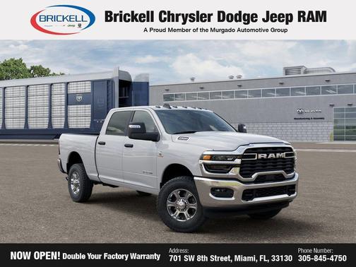 Bright White Clearcoat 2026 RAM 2500 Big Horn Crew Cab 4x4 6'4' Box