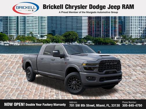 Ceramic Gray Clearcoat 2026 RAM 2500 Limited Mega Cab 4x4 6'4' Box
