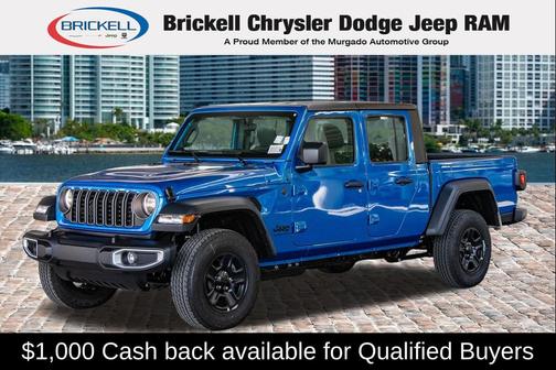 Hydro Blue Pearlcoat 2026 Jeep Gladiator Sport