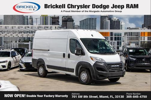 Bright White Clearcoat 2026 RAM ProMaster 2500 Tradesman