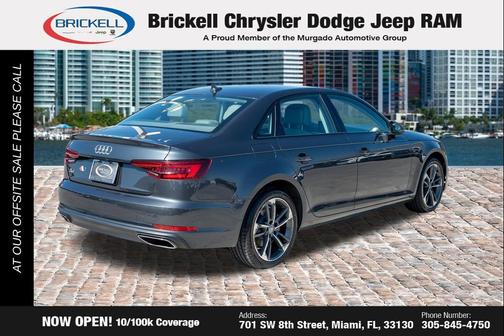 Gray 2019 Audi A4 2.0T Premium