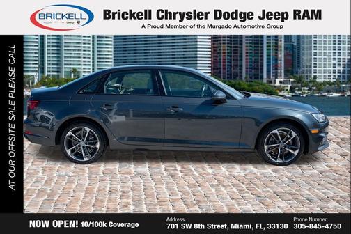 Gray 2019 Audi A4 2.0T Premium
