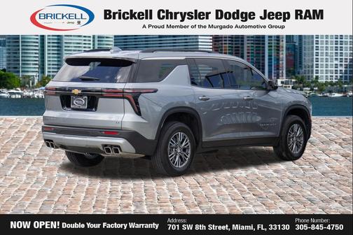 Sterling Gray Metallic 2024 Chevrolet Traverse LT