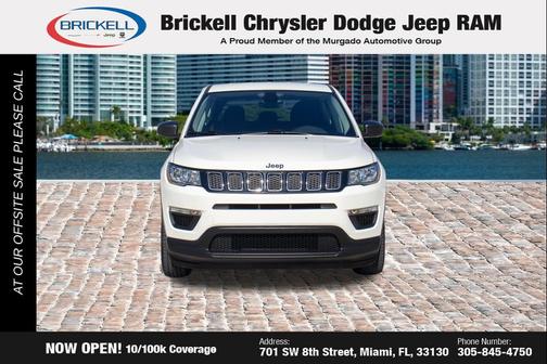 White Clearcoat 2018 Jeep Compass Sport