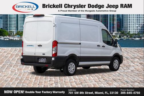 OXFORD WHITE 2023 Ford E-Transit T-350 Medium Roof