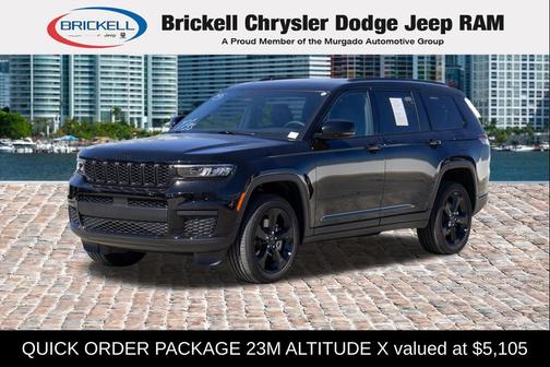 Diamond Black Crystal Pearlcoat 2025 Jeep Grand Cherokee L Altitude