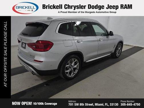 Glacier Silver Metallic 2020 BMW X3 sDrive30i