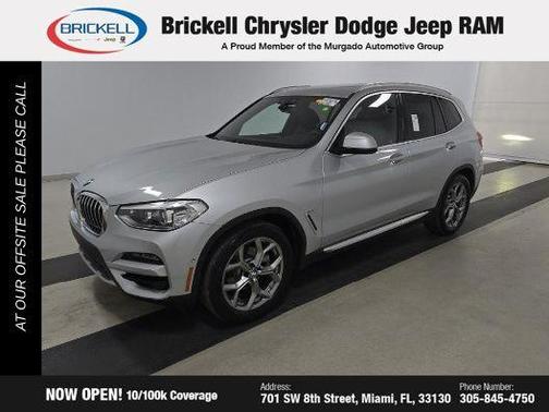 Glacier Silver Metallic 2020 BMW X3 sDrive30i