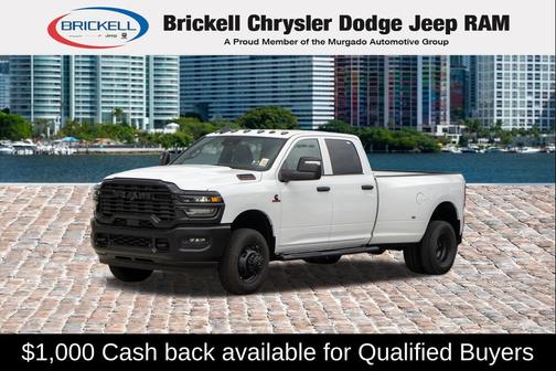 Bright White Clearcoat 2026 RAM 3500 Tradesman Crew Cab 4x4 8' Box