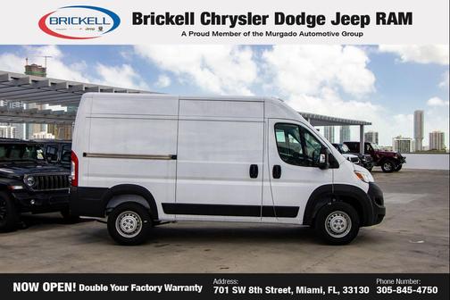 Bright White Clearcoat 2026 RAM ProMaster 2500 Tradesman
