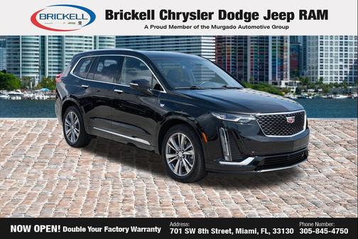 Stellar Black Metallic 2025 Cadillac XT6 Premium Luxury FWD