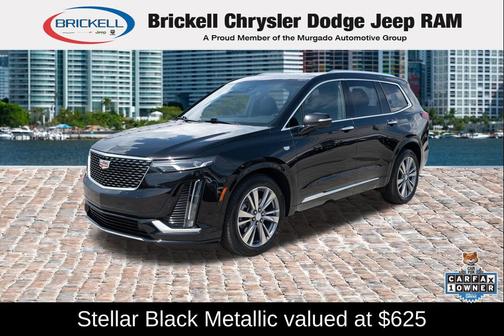 Stellar Black Metallic 2025 Cadillac XT6 Premium Luxury FWD