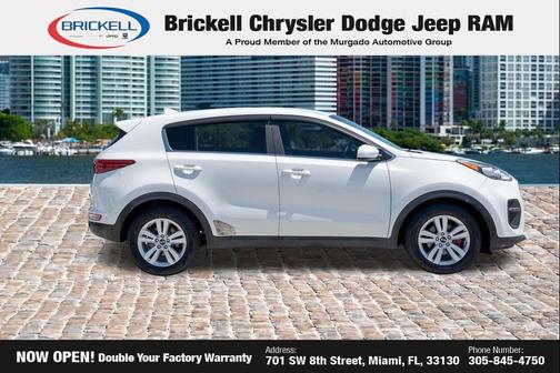 Clear White 2017 Kia Sportage LX