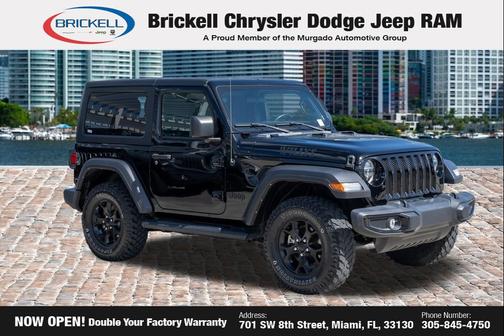 Black Clearcoat 2022 Jeep Wrangler Willys