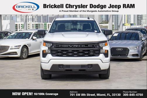 Summit White 2024 Chevrolet Silverado 1500 Custom