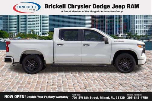 Summit White 2024 Chevrolet Silverado 1500 Custom