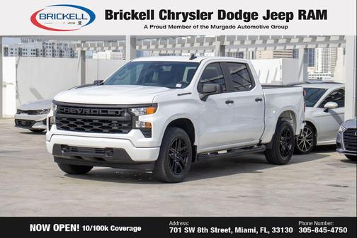 Summit White 2024 Chevrolet Silverado 1500 Custom