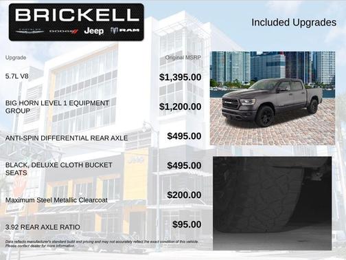 Maximum Steel Metallic Clearcoat 2019 RAM 1500 Big Horn