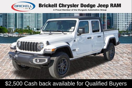 Bright White Clearcoat 2026 Jeep Gladiator Sport S