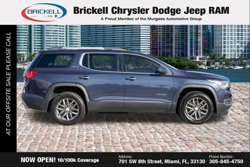 Blue Steel Metallic 2018 GMC Acadia SLT-1