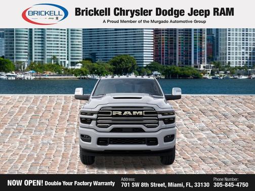 Bright White Clearcoat 2026 RAM 2500 Laramie Crew Cab 4x4 6'4' Box