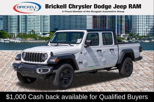 Bright White Clearcoat 2026 Jeep Gladiator Sport