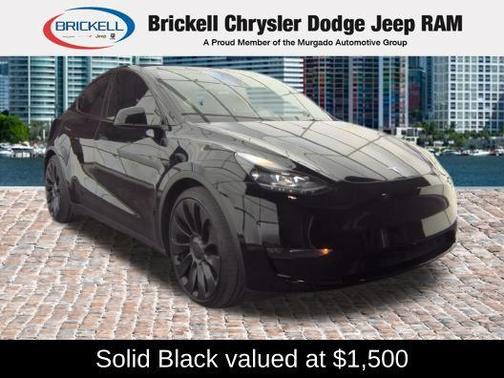 Solid Black 2025 Tesla Model Y Performance Dual Motor All-Wheel Drive