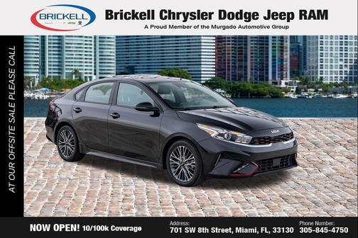 Aurora Black 2022 Kia Forte GT-Line