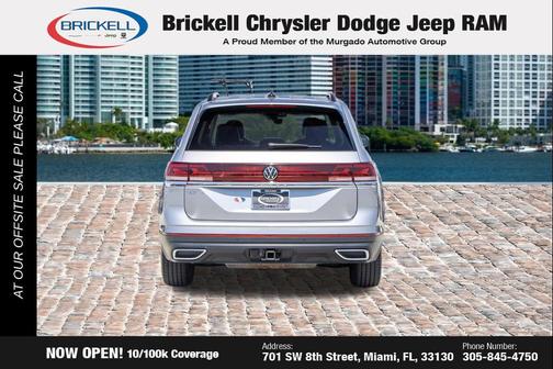 Pure White 2024 Volkswagen Atlas 2.0T SE w/Technology