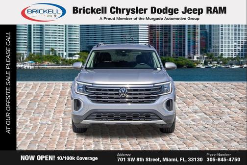 Pure White 2024 Volkswagen Atlas 2.0T SE w/Technology