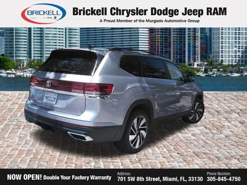 Pure White 2024 Volkswagen Atlas 2.0T SE w/Technology