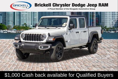 Bright White Clearcoat 2026 Jeep Gladiator Sport