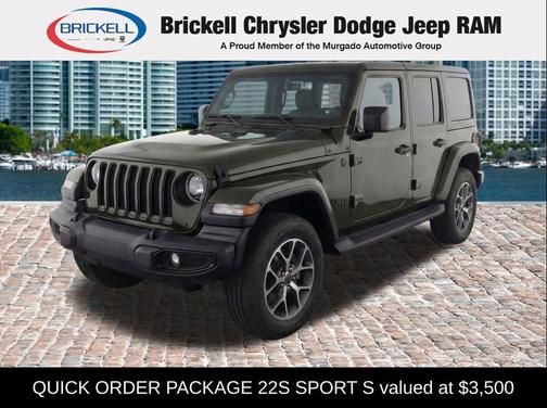 Sarge Green Clearcoat 2024 Jeep Wrangler Sport S