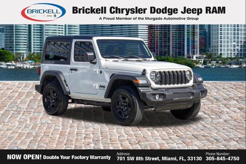 Bright White Clearcoat 2024 Jeep Wrangler Sport