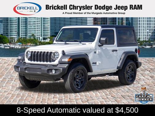 Bright White Clearcoat 2024 Jeep Wrangler Sport