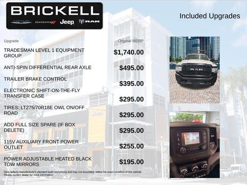 Bright White Clearcoat 2022 RAM 2500 Tradesman Regular Cab 4x4 8' Box