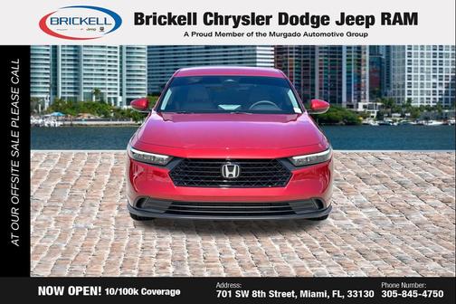 Red 2024 Honda Accord LX 1.5T