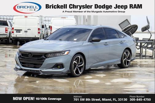 Sonic Gray Pearl 2021 Honda Accord Sport 2.0T